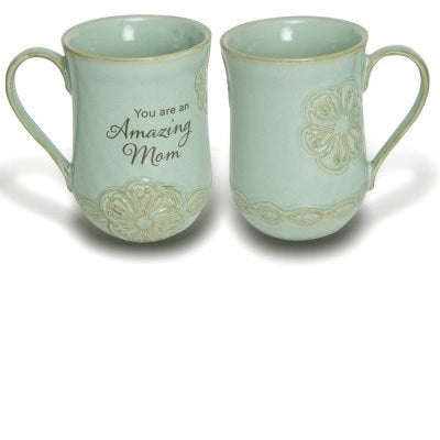 Mug-Pottery-Amazing Mom (14 Oz)