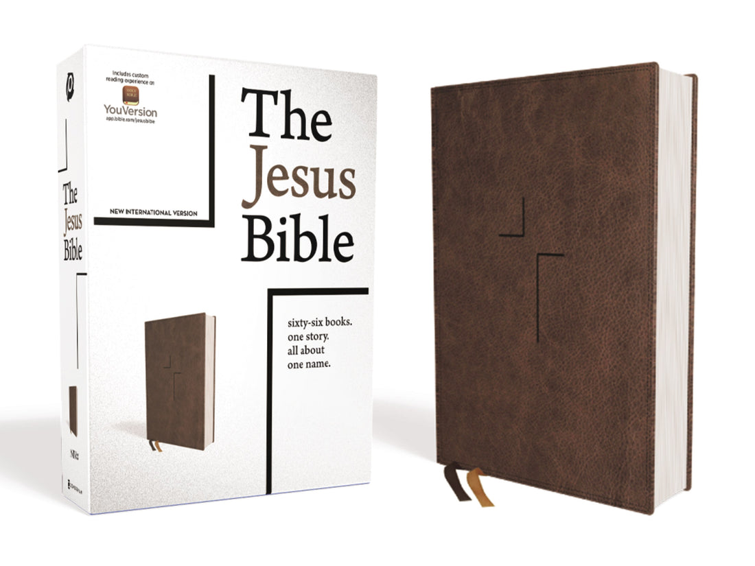 NIV The Jesus Bible (Comfort Print)-Brown Leathersoft