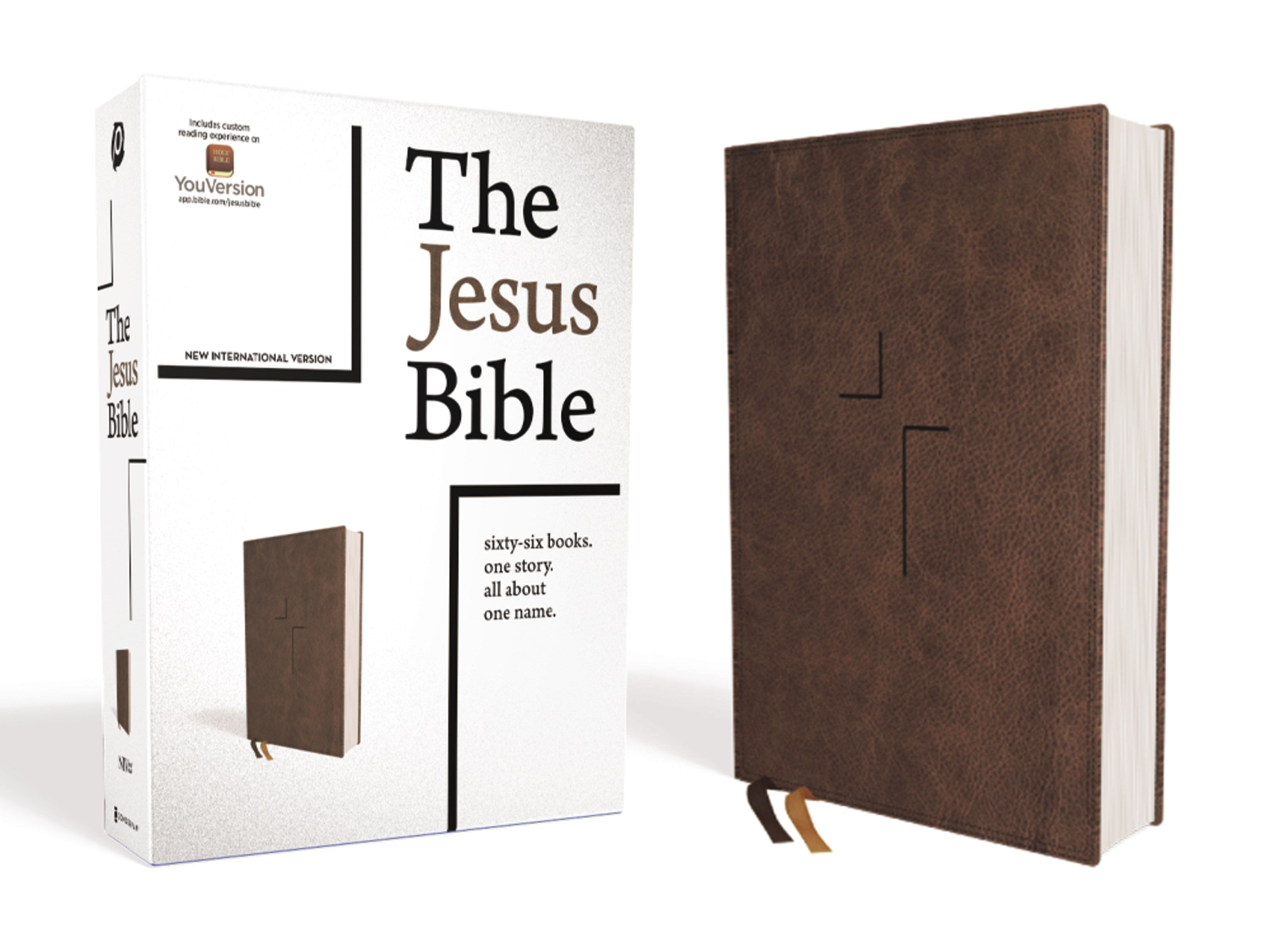 NIV The Jesus Bible (Comfort Print)-Brown Leathersoft