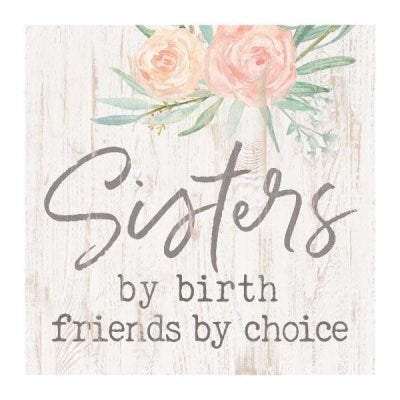 Tabletop Decor-Block Party-Sisters (3.5 x 3.5)