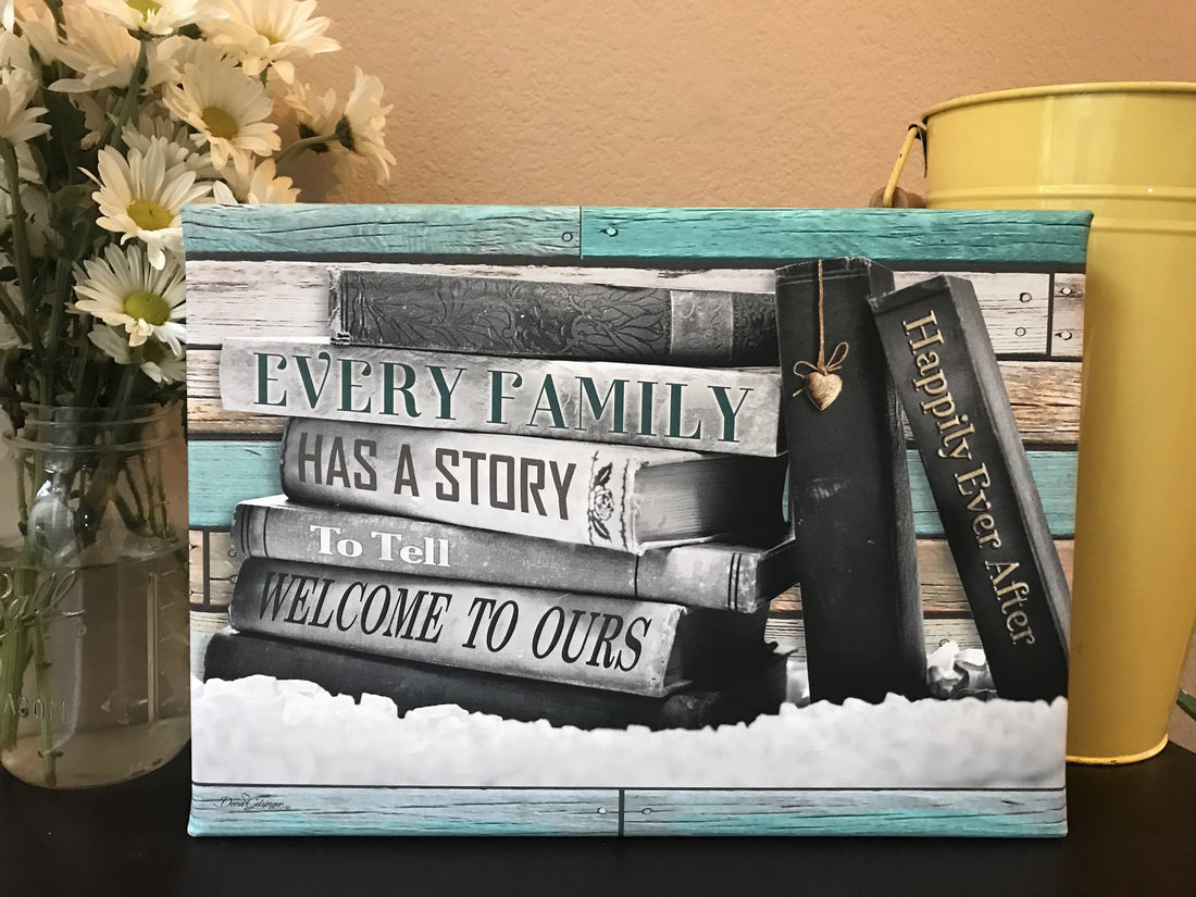 Frameless Canvas-Our Story (10 x 14)