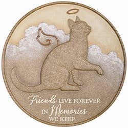 Garden Stone-Live Forever-Cat (10.25")