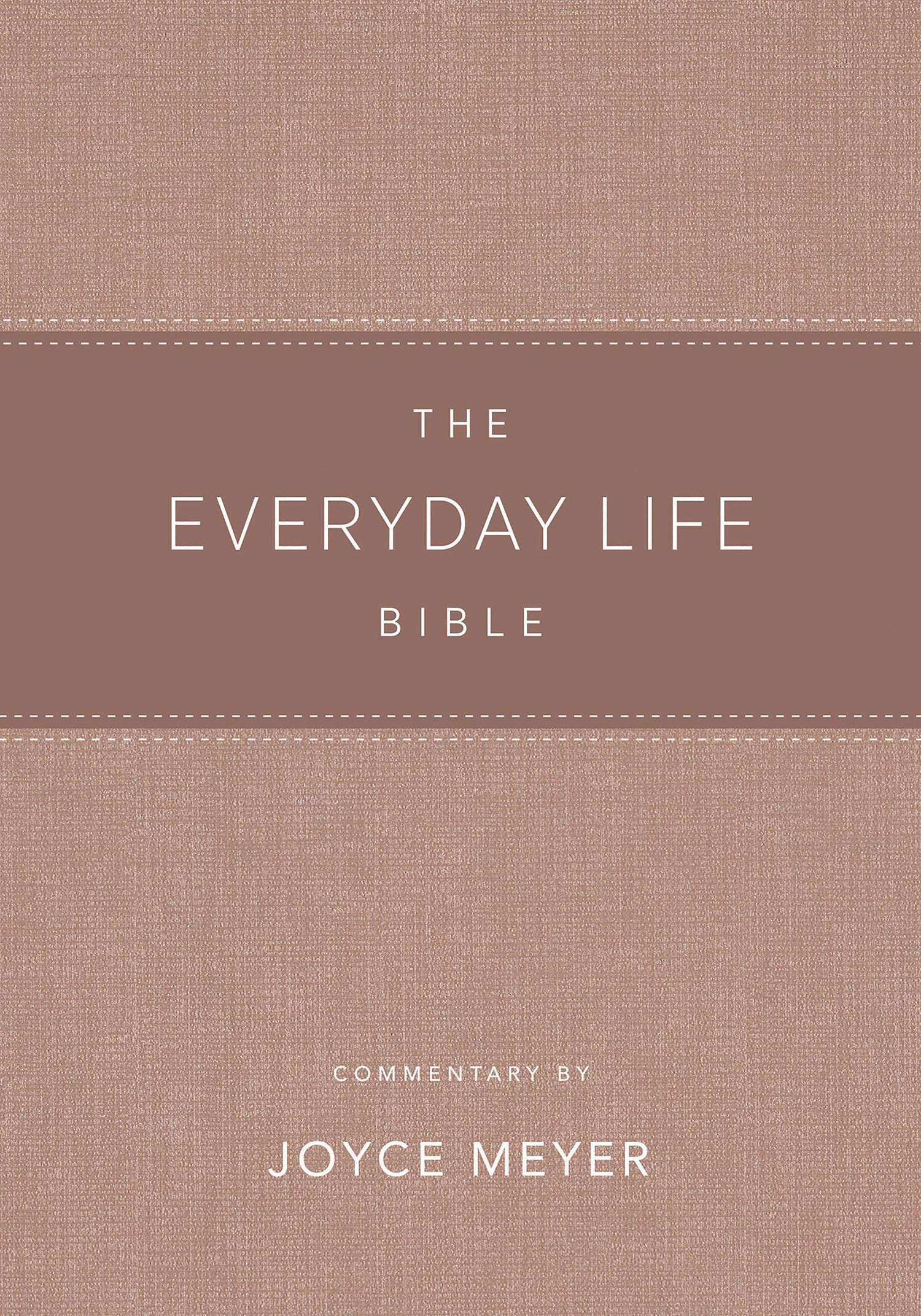 Seed of Abraham Christian Bookstore - Joyce Meyer - Amplified The Everyday Life Bible-Blush LeatherLuxe