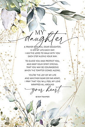 Plaque-Heaven Sent-My Daughter (6 x 9)