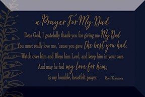 Plaque-Artisan Glass-Prayer For My Dad (6 x 4)