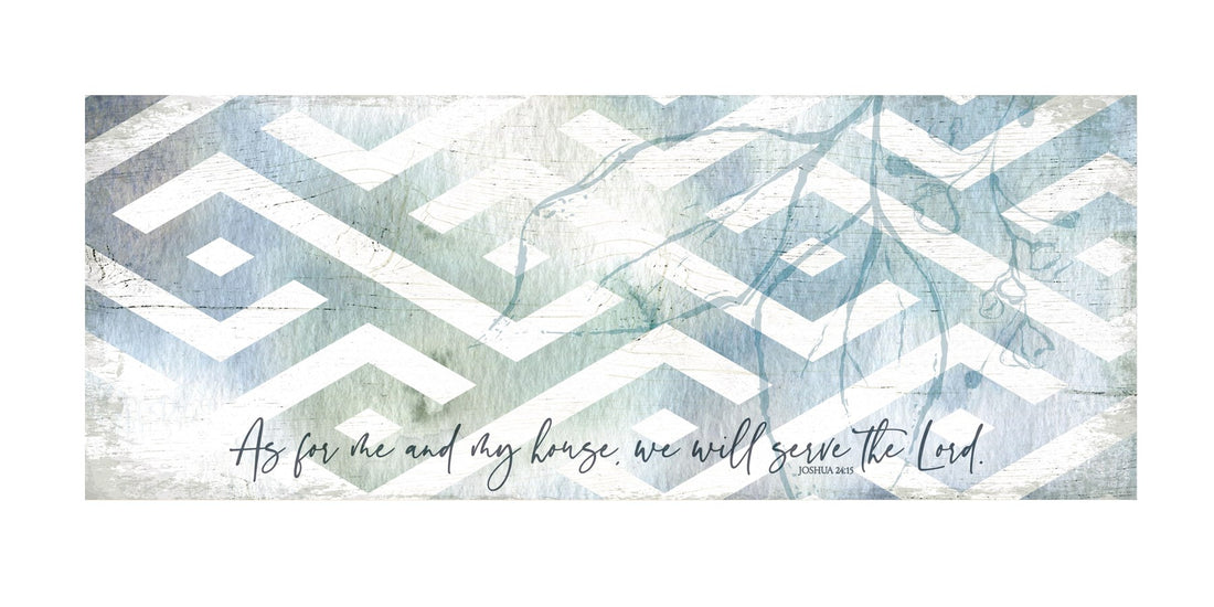 Plaque-New Horizons-As For Me & My House (6" x 15.75")