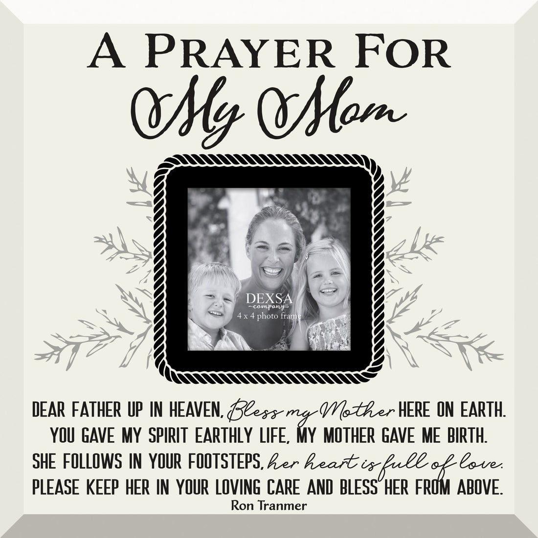 Glass Photo Frame-Prayer For My Mom (12 X 12)