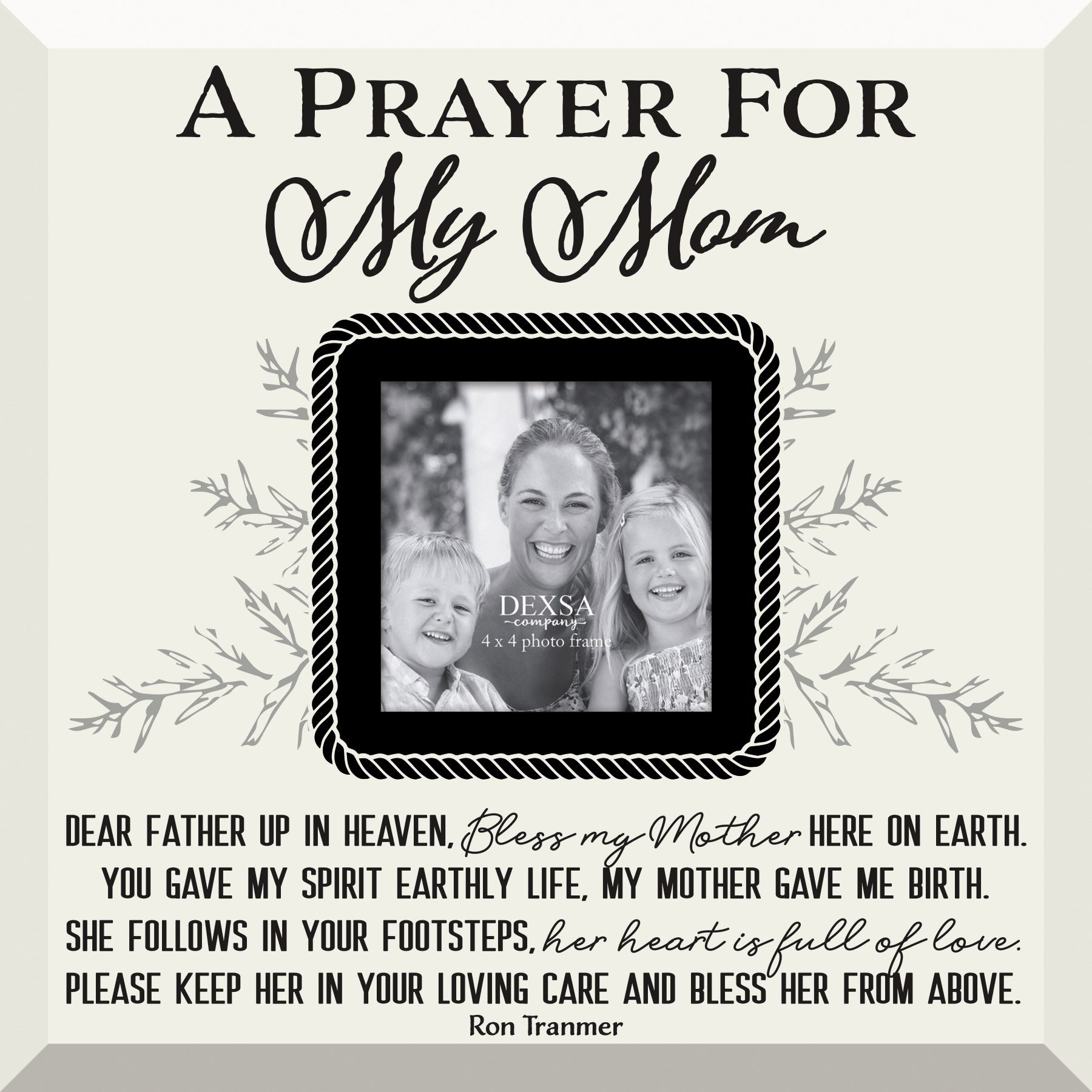 Glass Photo Frame-Prayer For My Mom (12 X 12)