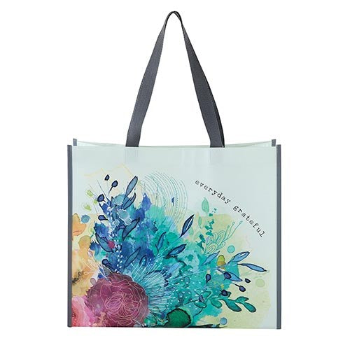 Laminated Tote-Everyday Grateful (12 x 10 x 5)