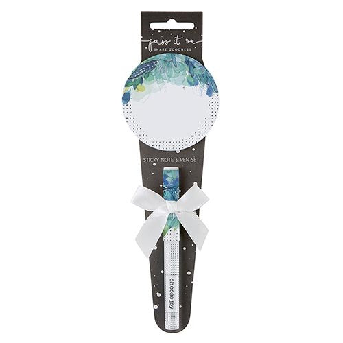 Pen w/Sticky Notepad Set-Choose Joy (9.75")