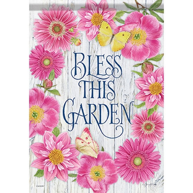 Flag-Garden-Durasoft-Pink Botanical (12.5" x 18")