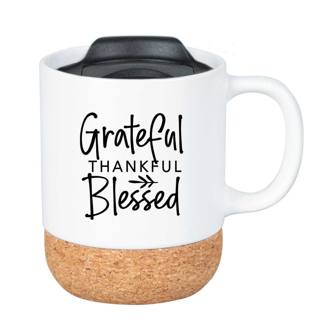 Mug-Cork-Grateful Thankful Blessed