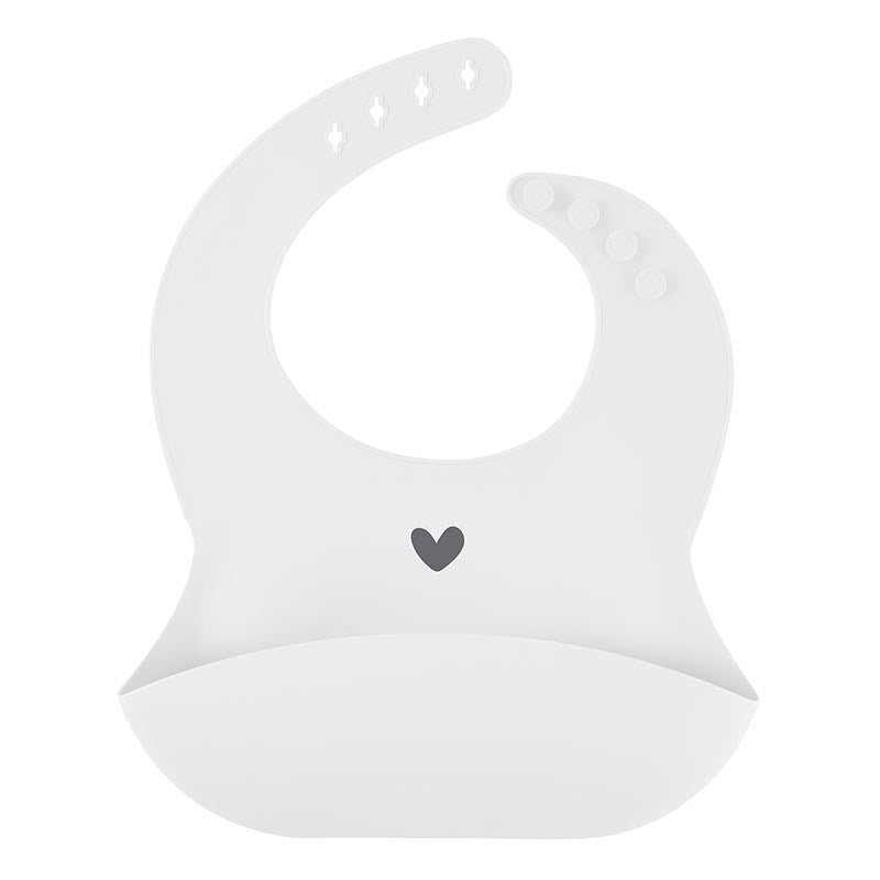 Silicone Bib-Heart (0-24 Mths)