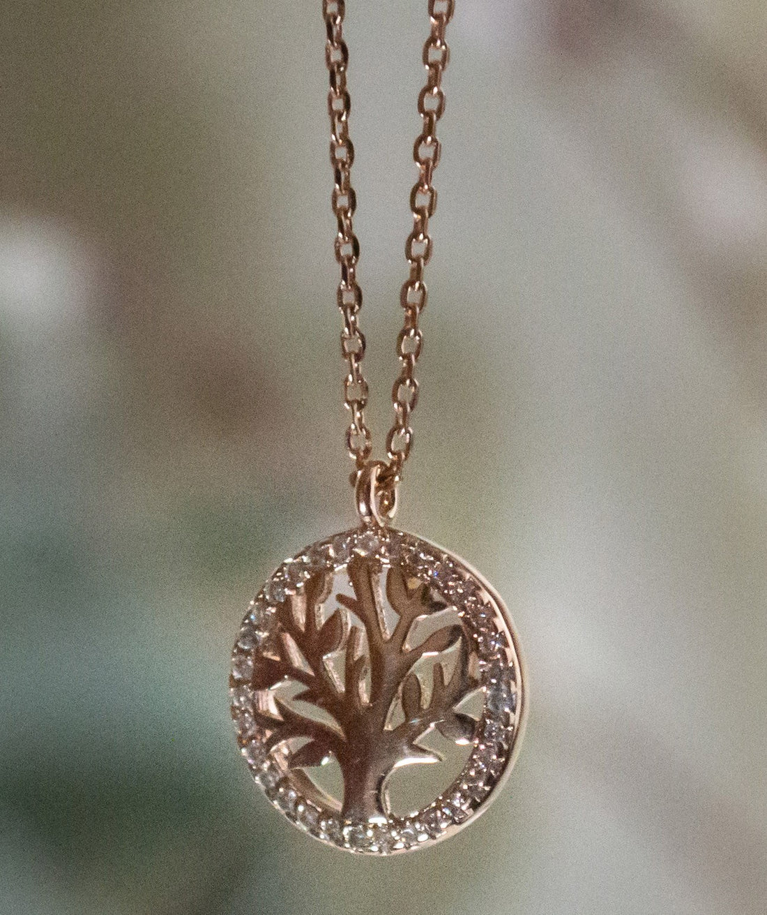 Necklace-Tree Of Live Necklace-Rose Gold