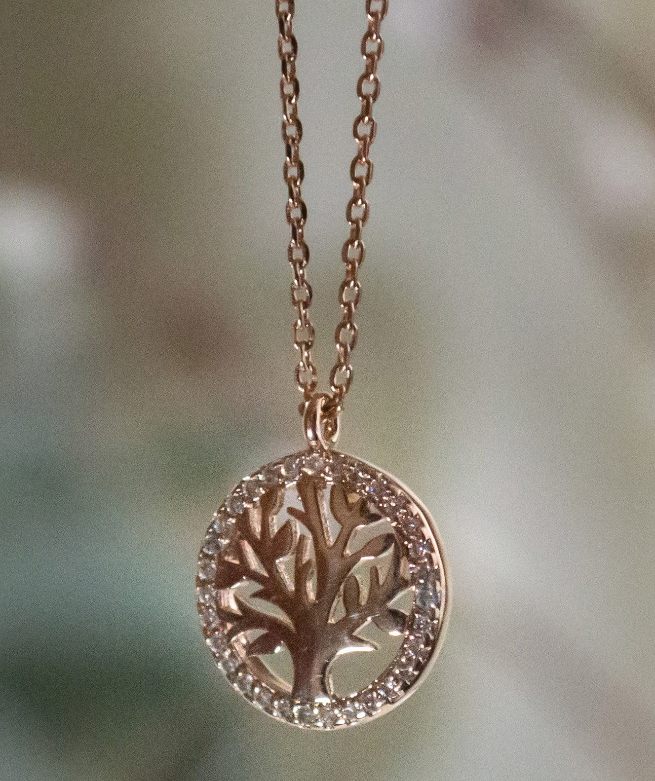 Necklace-Tree Of Live Necklace-Rose Gold