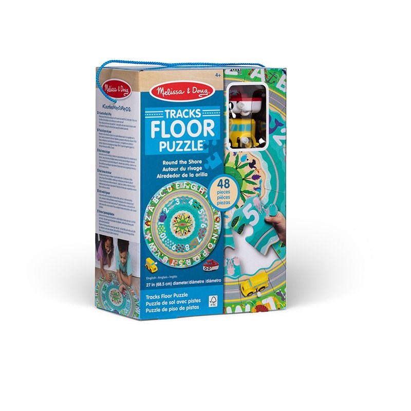 Puzzle-Round the Shore Floor Puzzle & Play Set (Ages 3+)