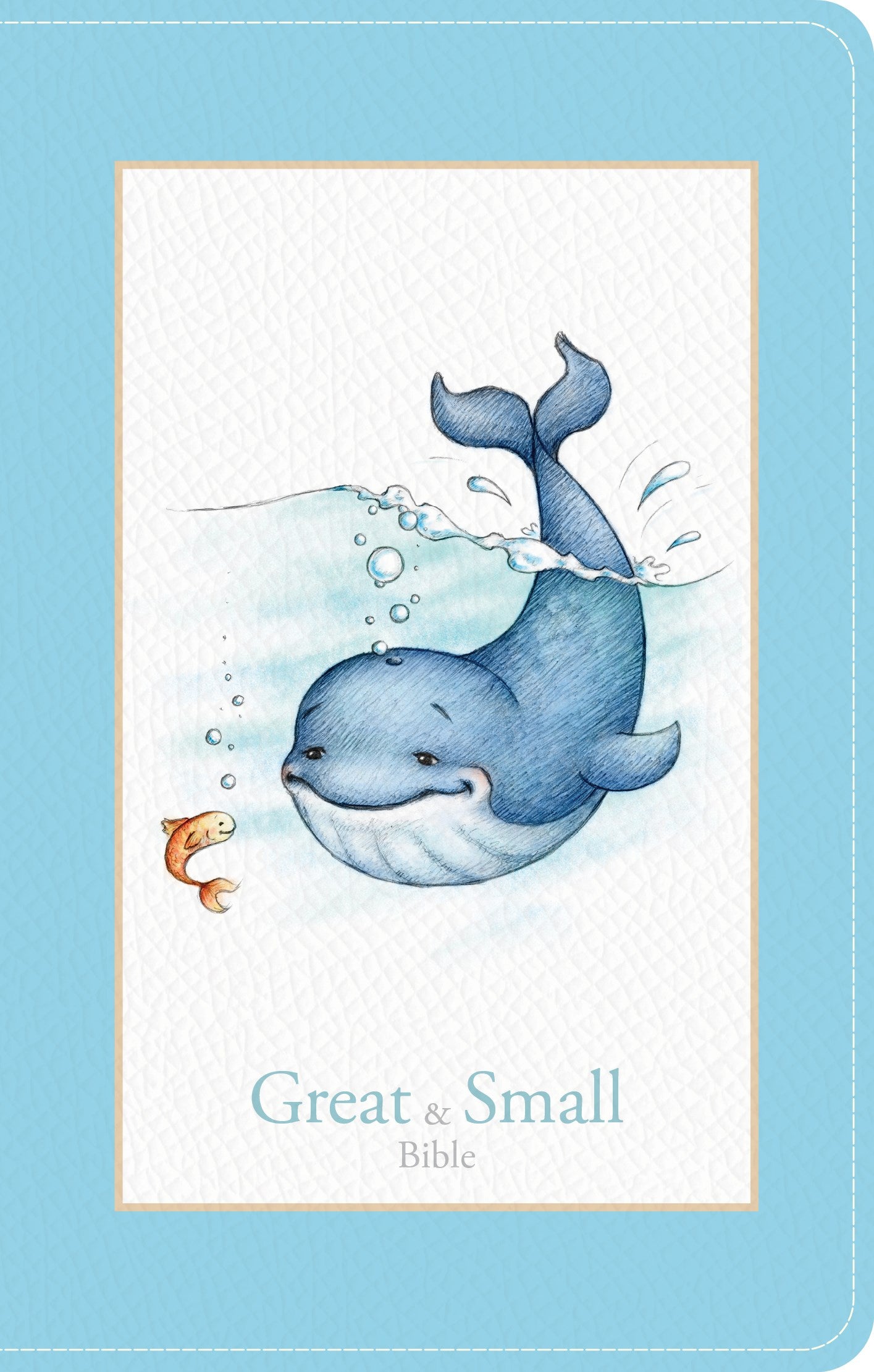 KJV Great And Small Bible-Baby Blue LeatherTouch