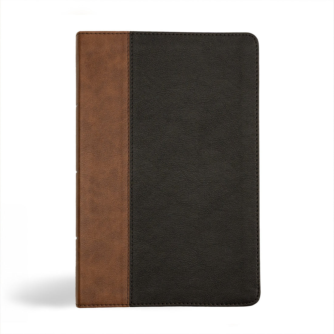 KJV Personal Size Giant Print Bible-Black/Brown LeatherTouch Indexed