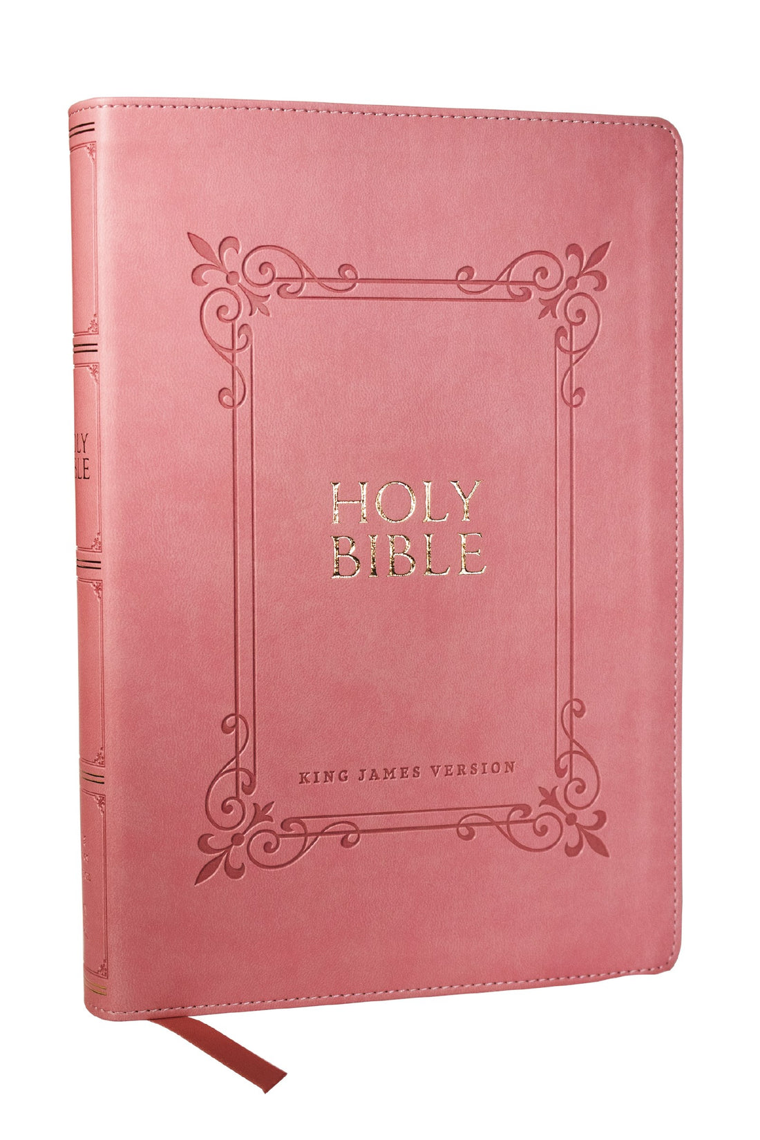 KJV Large Print Reference Holy Bible (Comfort Print)-Pink Leathersoft