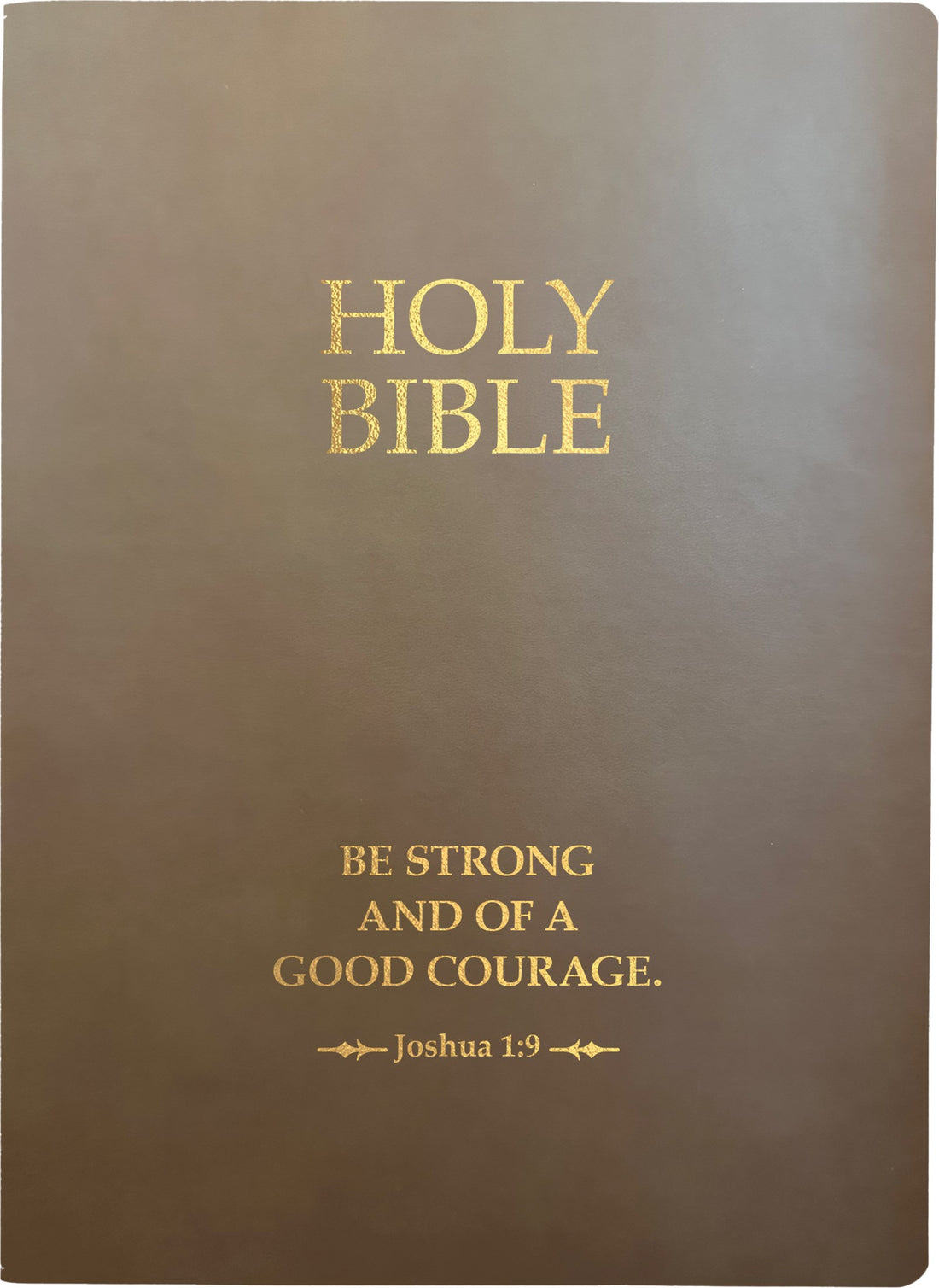 KJVER Holy Bible Be Strong & Courageous Life Verse Edition Large Print-Coffee Ultrasoft