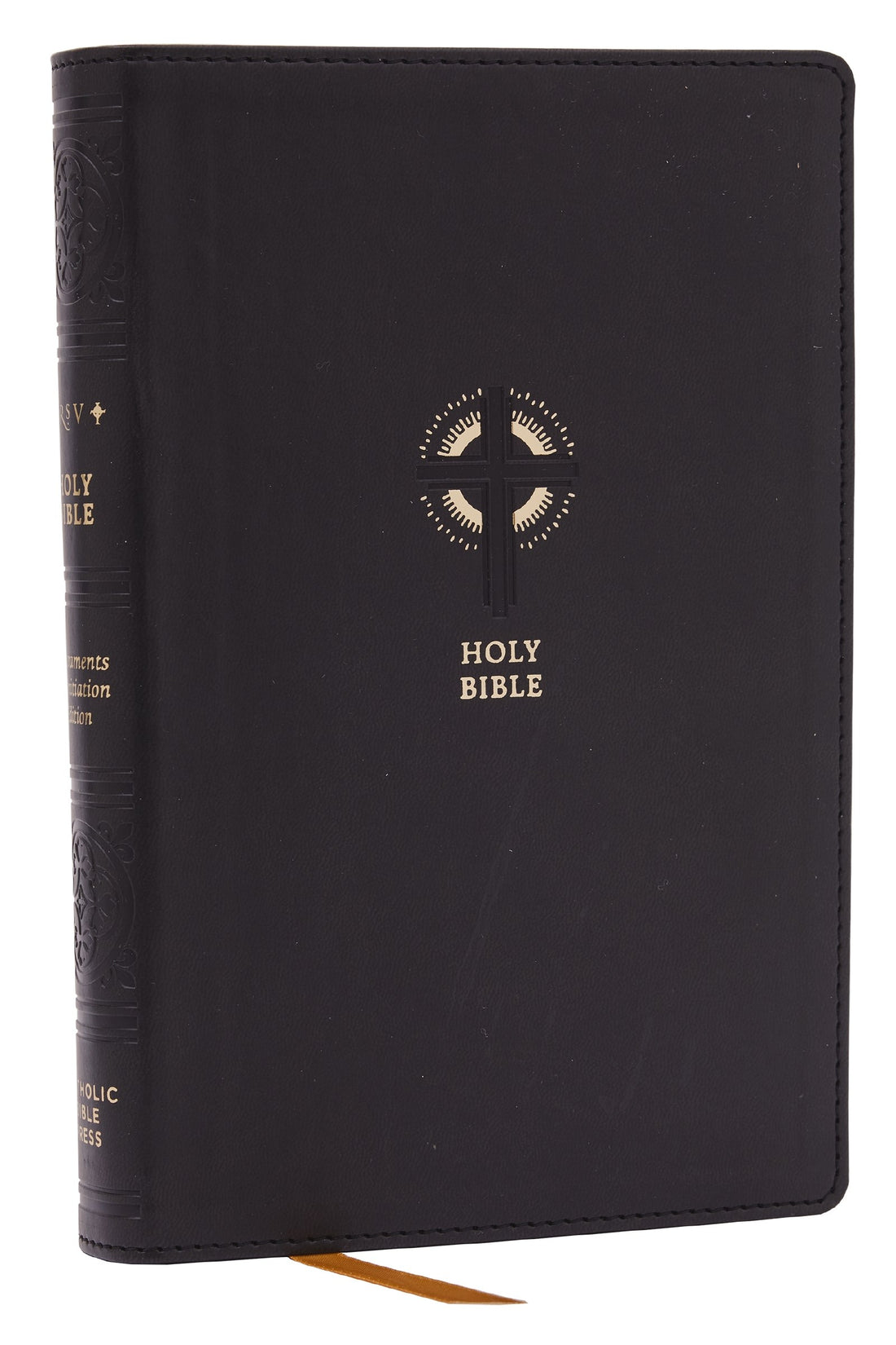 NRSVCE Sacraments Of Initiation Catholic Bible (Comfort Print)-Black Leathersoft
