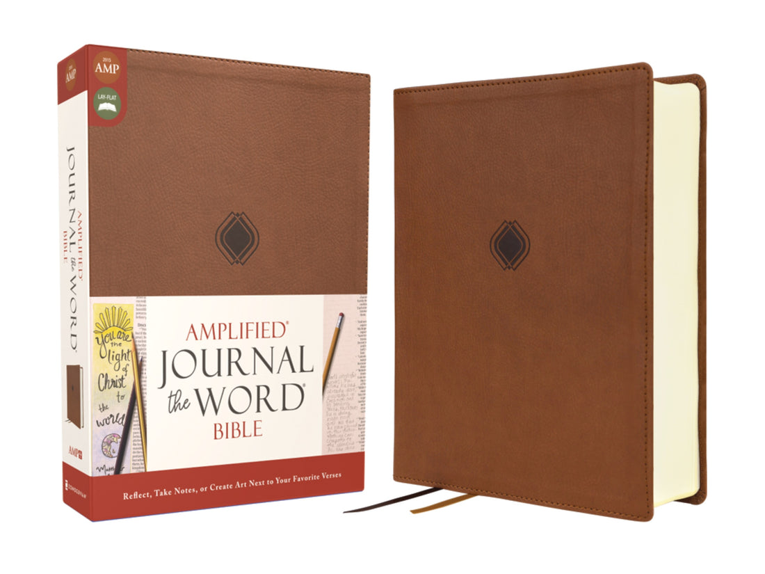 Amplified Journal the Word Bible-Brown Leathersoft