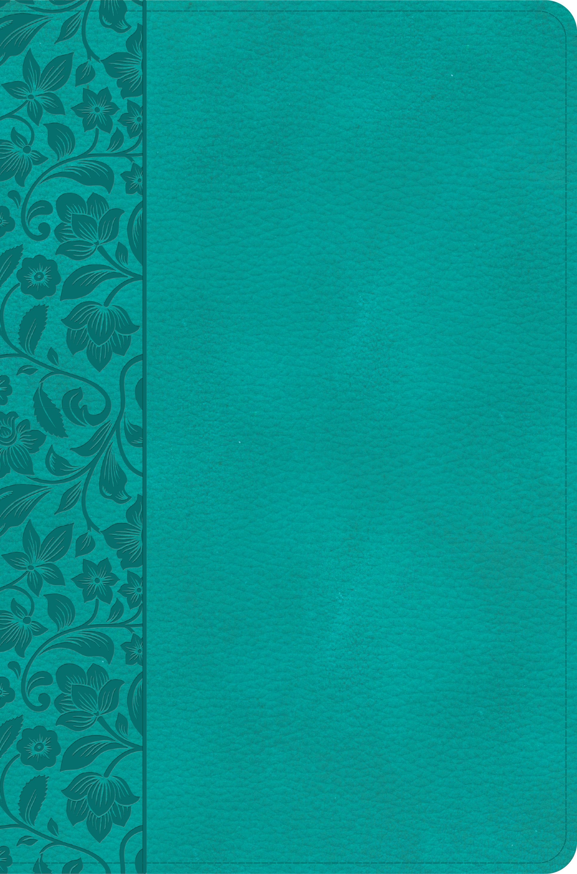 KJV Giant Print Reference Bible-Teal LeatherTouch