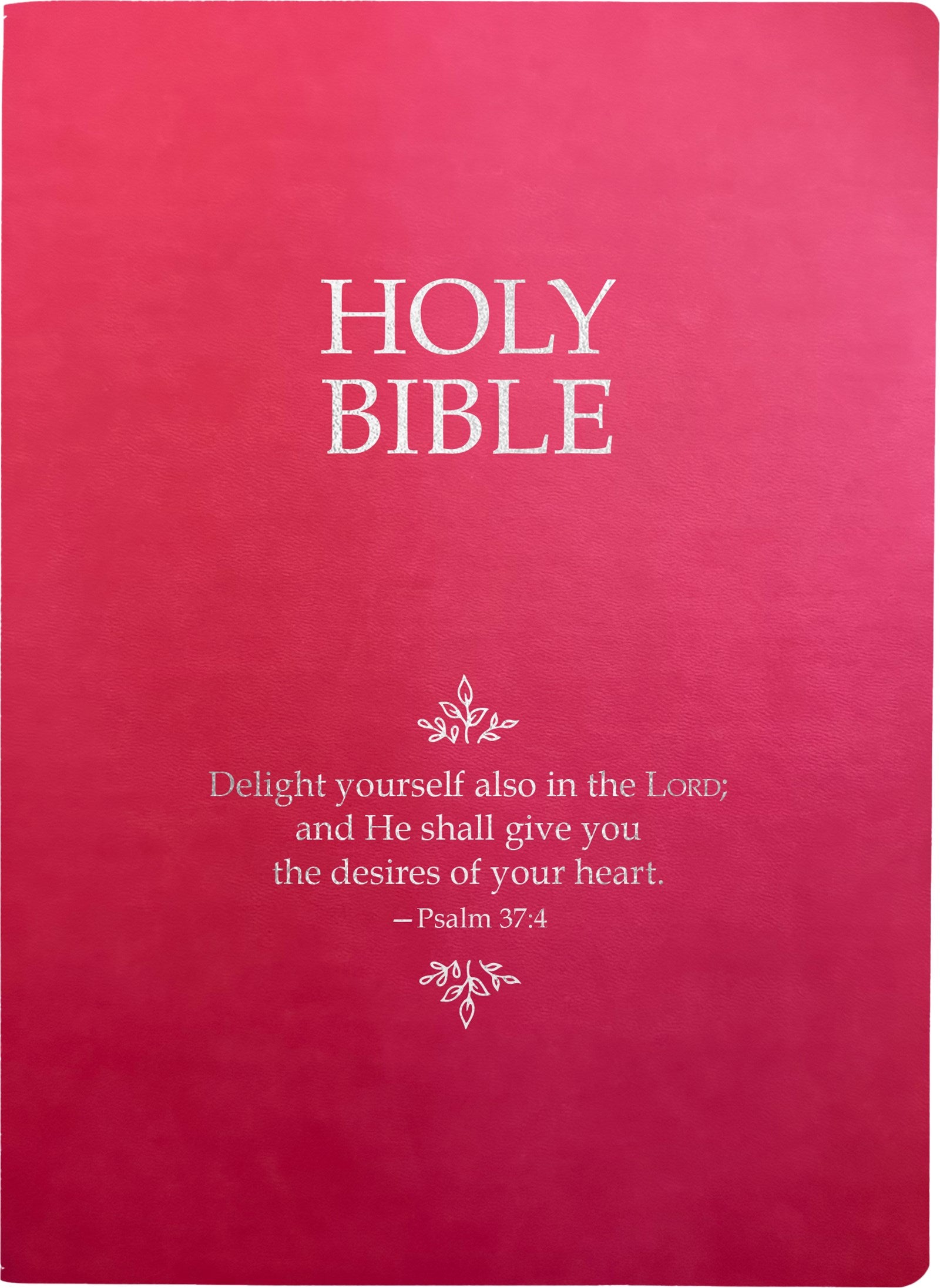 KJV Holy Bible Delight Yourself In The Lord Life Verse Edition Large Print-Berry Ultrasoft