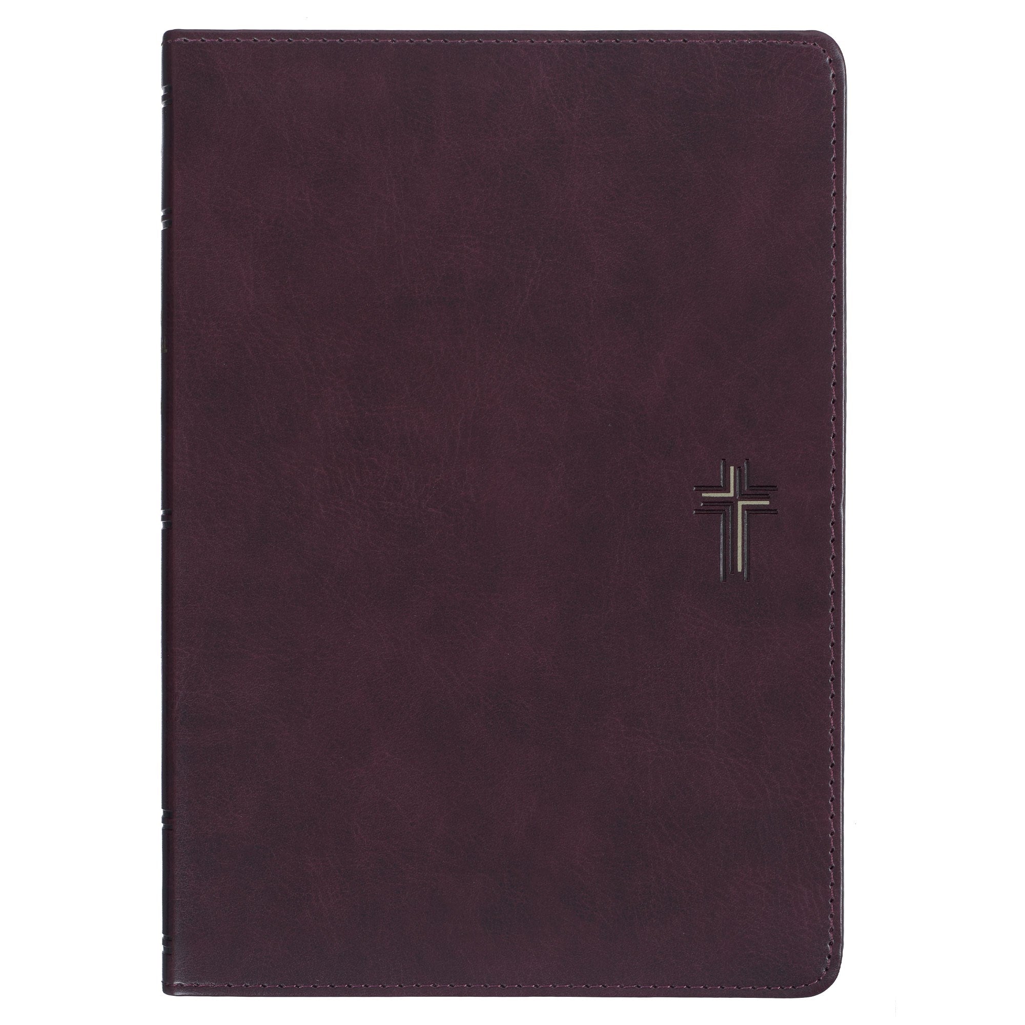 Devotional Bible NLT For Men-Faux Leather-Dark Brown