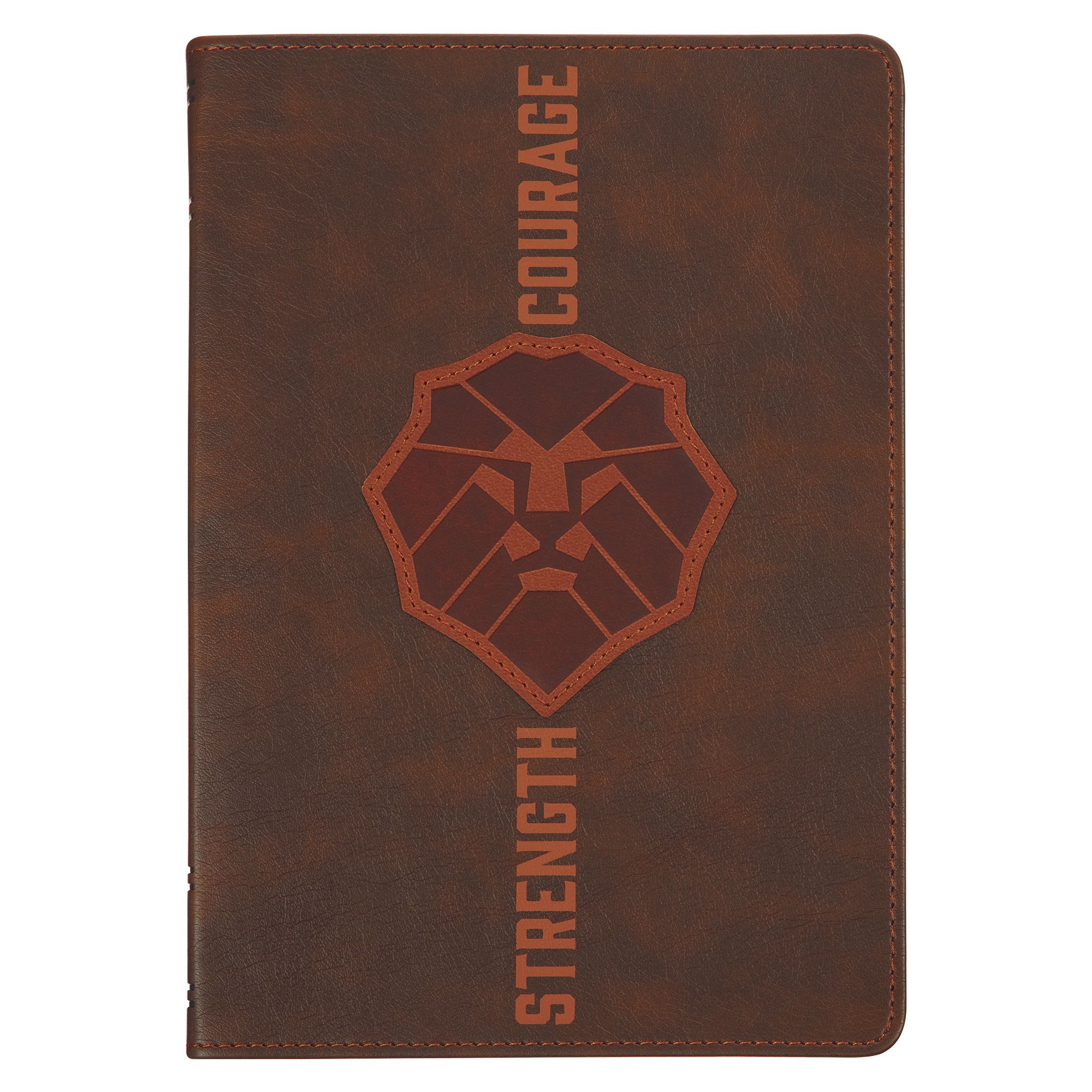 Journal-Classic-Brown-Lion Strength & Courage-Josh. 1:9