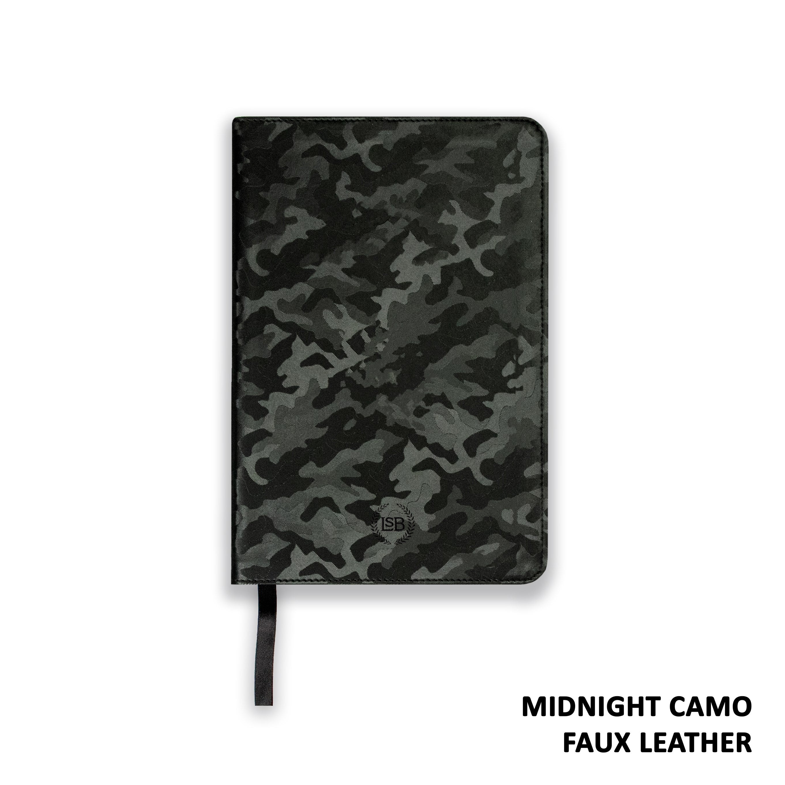 Legacy Standard Bible Compact Edition Paste-Down Midnight Camo Faux Leather (LSB)