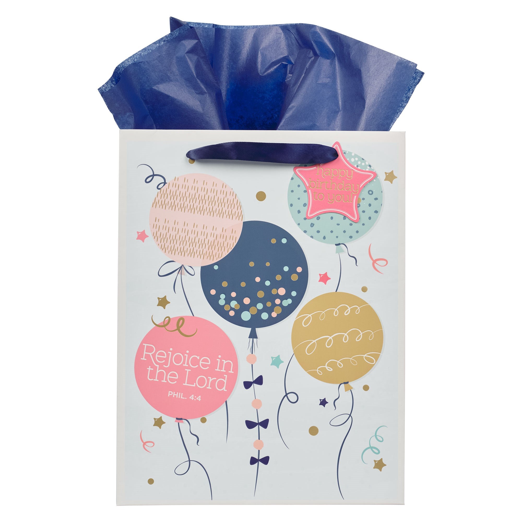 Gift Bag-Large-Portrait-Rejoice In The Lord-Phil. 4:4
