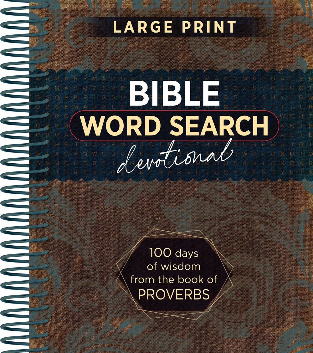 Bible Word Search Devotional Large Print (Proverbs)