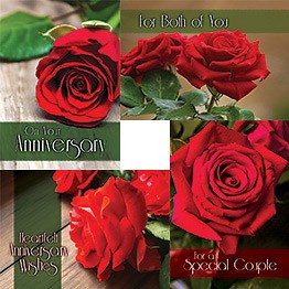 Card-Boxed-Love Blooms Assorted Anniversary (KJV) (Box Of 12) (
