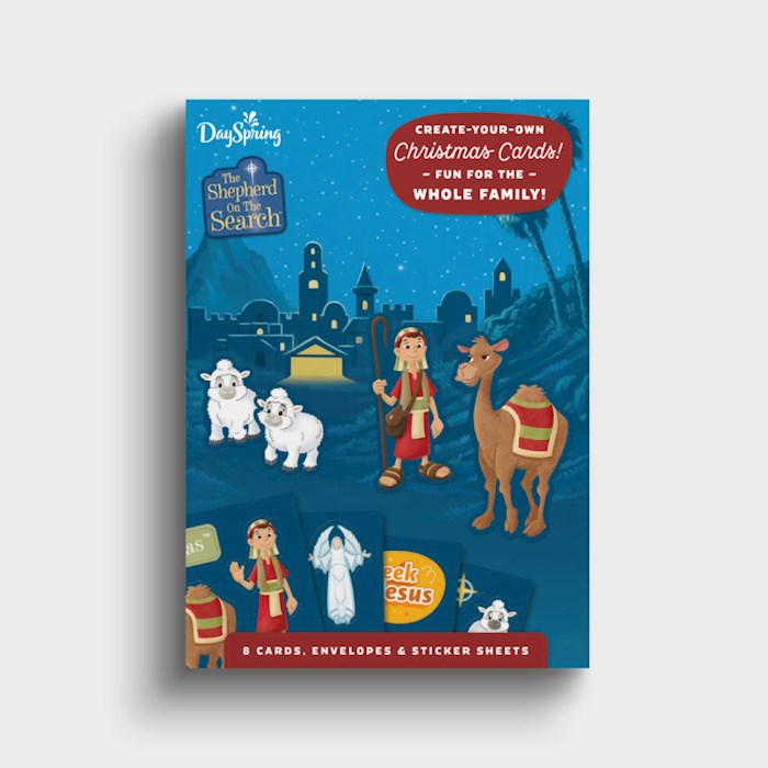 Boxed Card-Christmas-The Shepherd On The Search Sticker Card