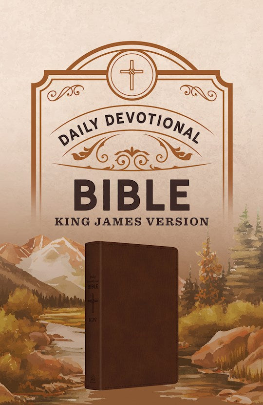 KJV Daily Devotional Bible-Hickory Cross DiCarta