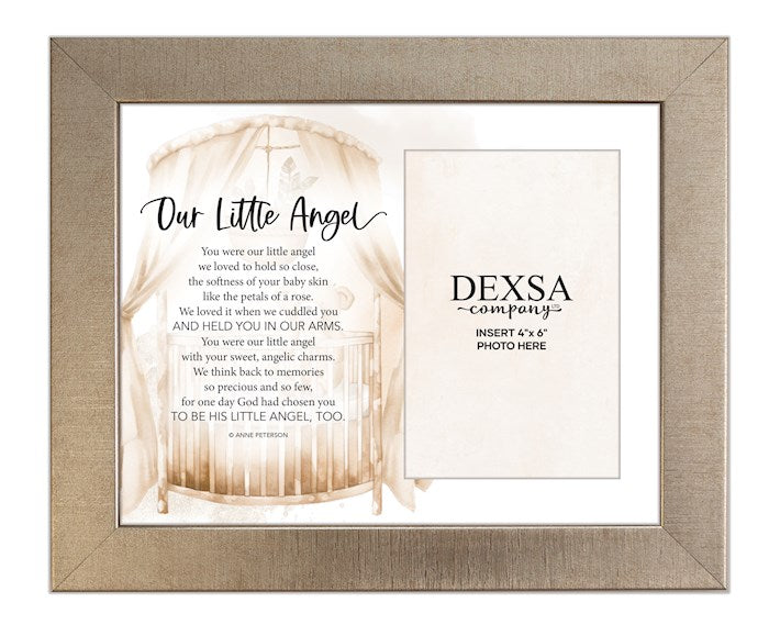 Photo Frame-Bereavement-Our Little Angel (Holds 4 x 6 Photo)