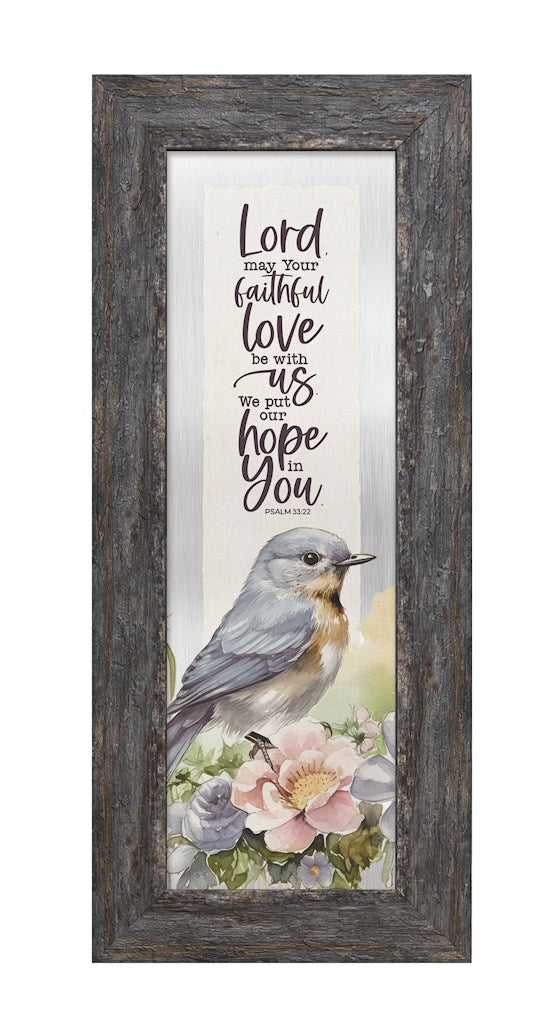 Plaque-Metalscapes-Lord May Your Faithful Love (6&quot; x 14&quot;)