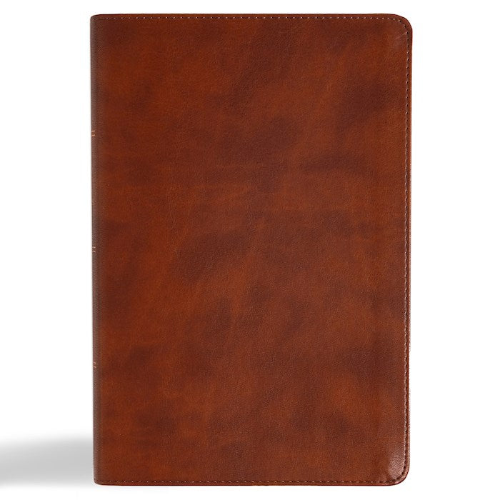 CSB Oswald Chambers Bible-Saddle LeatherTouch