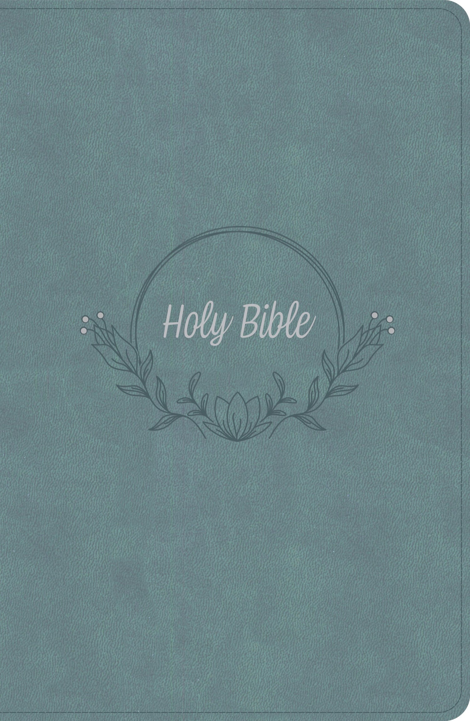 KJV Large Print Personal Size Reference Bible-Earthen Teal SuedeSoft LeatherTouch Indexed