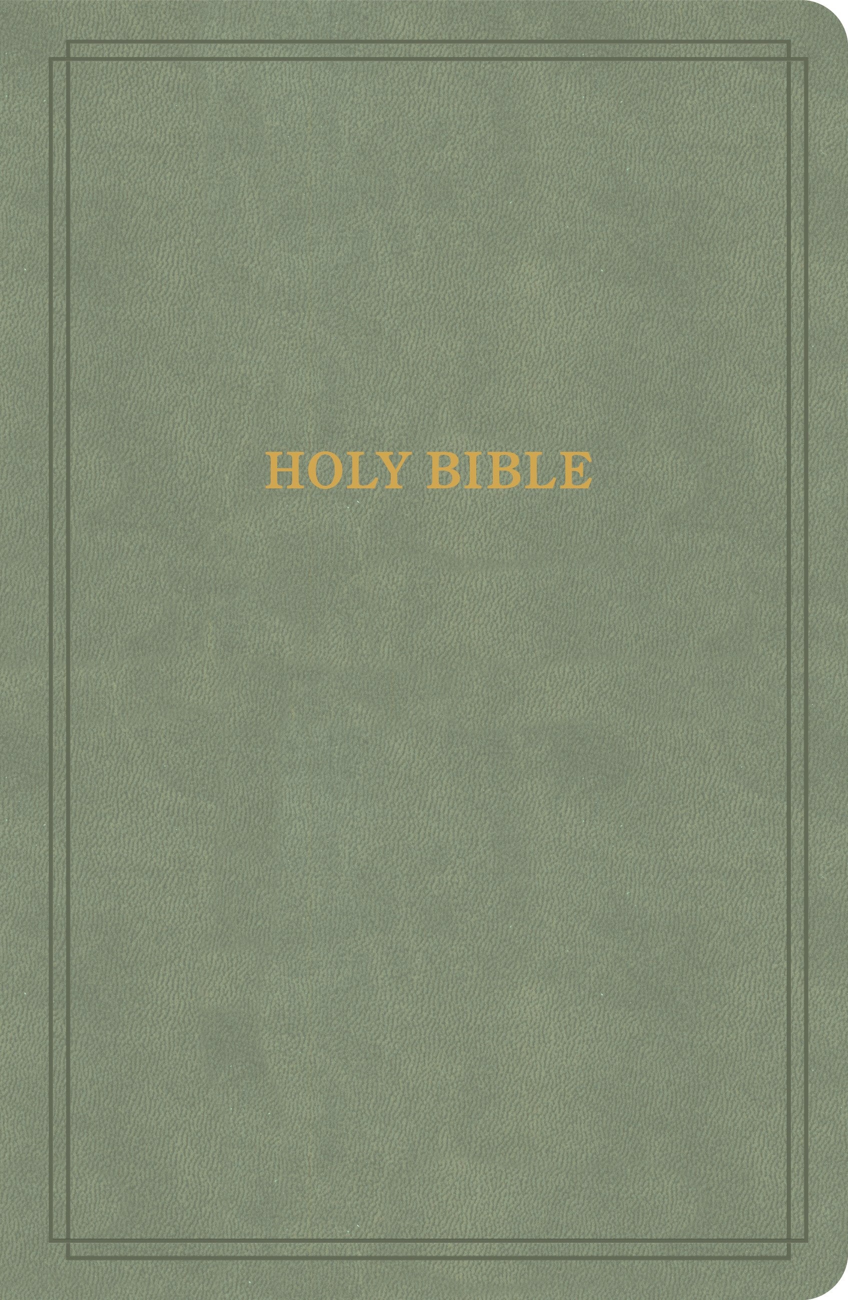 KJV Large Print Personal Size Reference Bible-Sage Suedesoft LeatherTouch