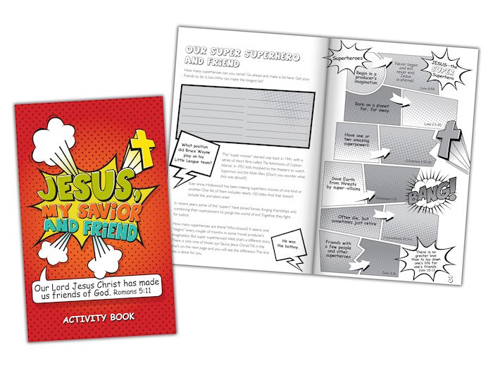 Jesus My Savior And Friend Activity Book (Pack Of 12)