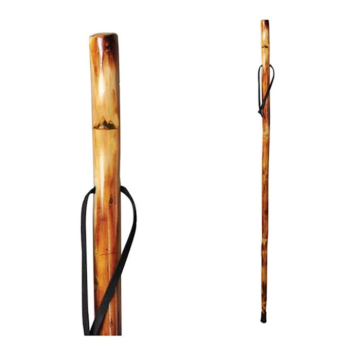 Walking Stick w/Compass &amp; Pouch-Mountain Range (48")