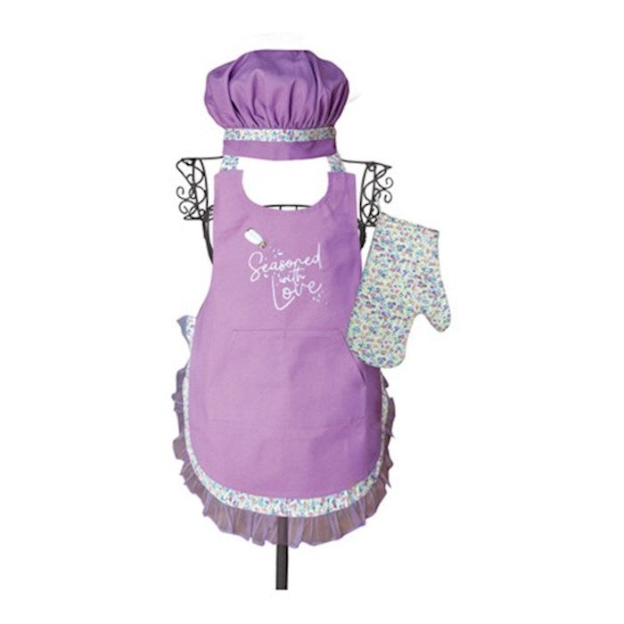 Apron-Seasoned With Love (Child) (19" x 25") (Set Of 3) (OUT OF PRINT)