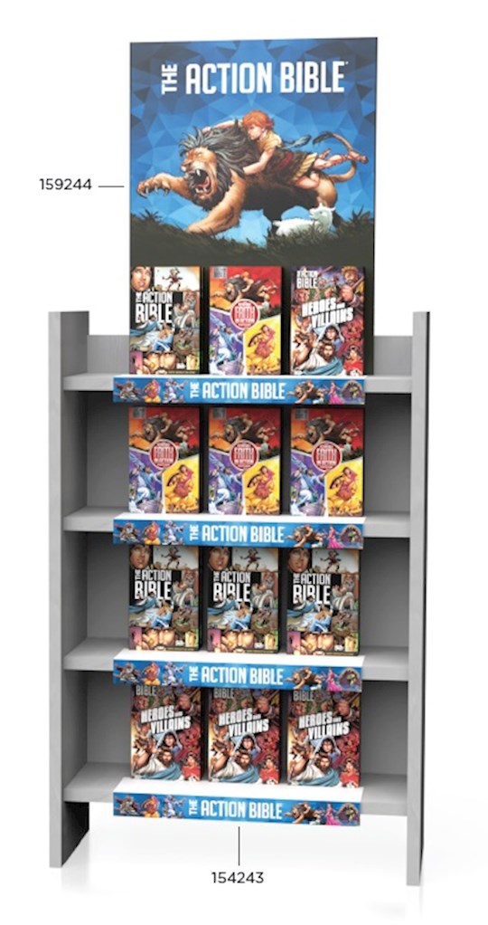 The Action Bible Shelf Talker For Empty Display (