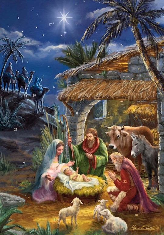Calendar-Advent: Star Of Bethlehem (8.25 x 11.75)-Medium