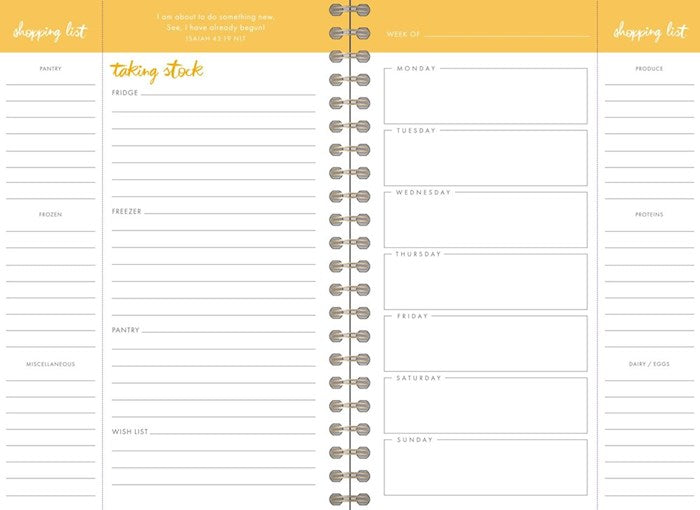 Meal Planner-12 Month (Undated)
