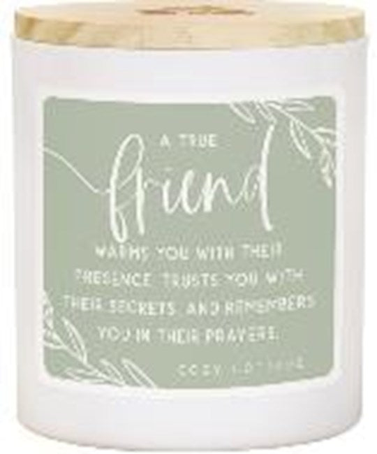 Candle-True Friend-Cozy Cottage Scent (11 Oz - 2 Wick)