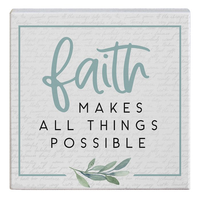 Gift-a-Block-Faith All Things (5.25" x 5.25")