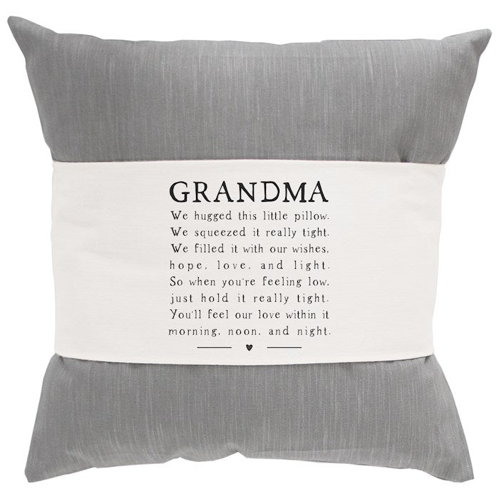 Pillow Hug-Grandma Hugged This Pillow (35.25" x 7.25")